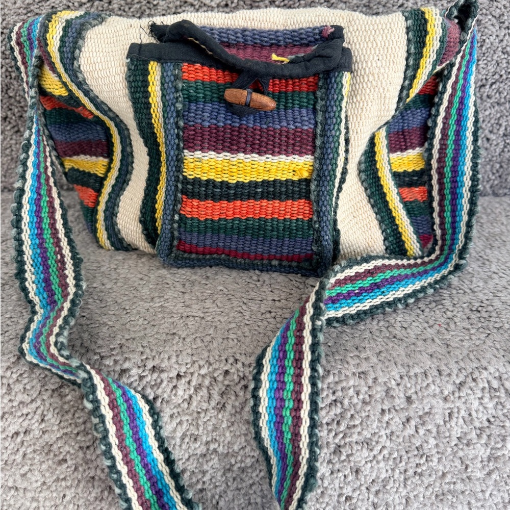 Colorful Striped Women's Bag
